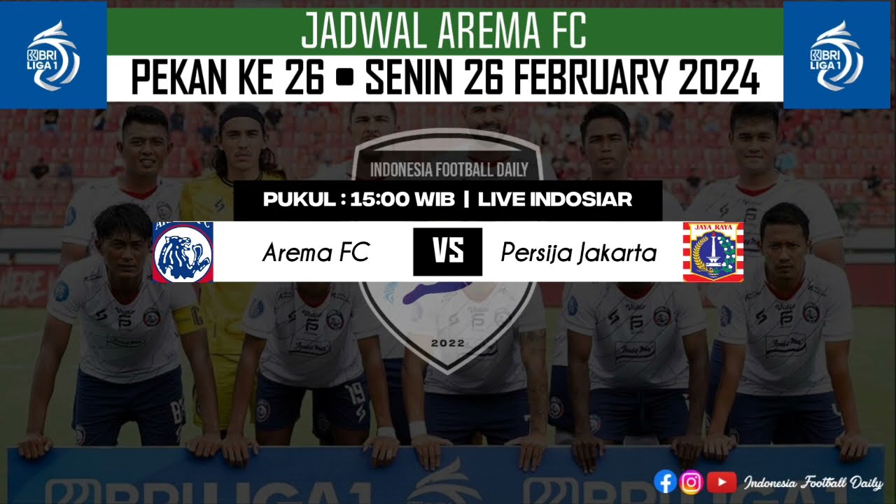 Jadwal Arema Liga 1 2023/2024