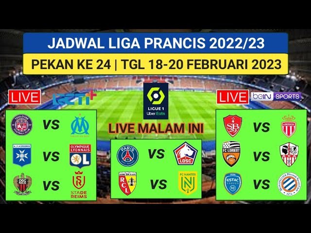 Jadwal Liga Prancis 2023