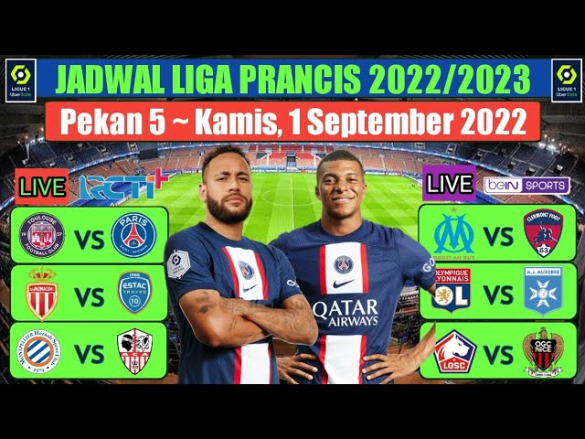 Jadwal Liga Prancis 2023